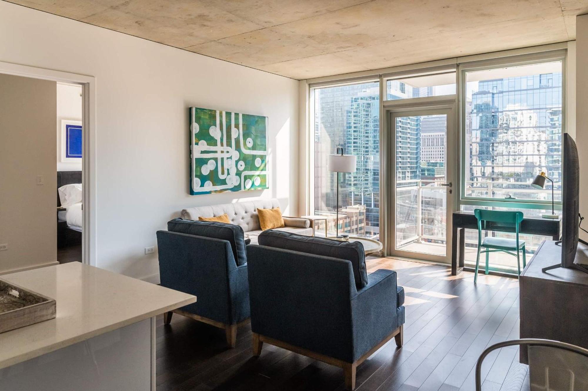 2Br Elegant Premium Suite With Balcony & Sweeping City Views Chicago Extérieur photo